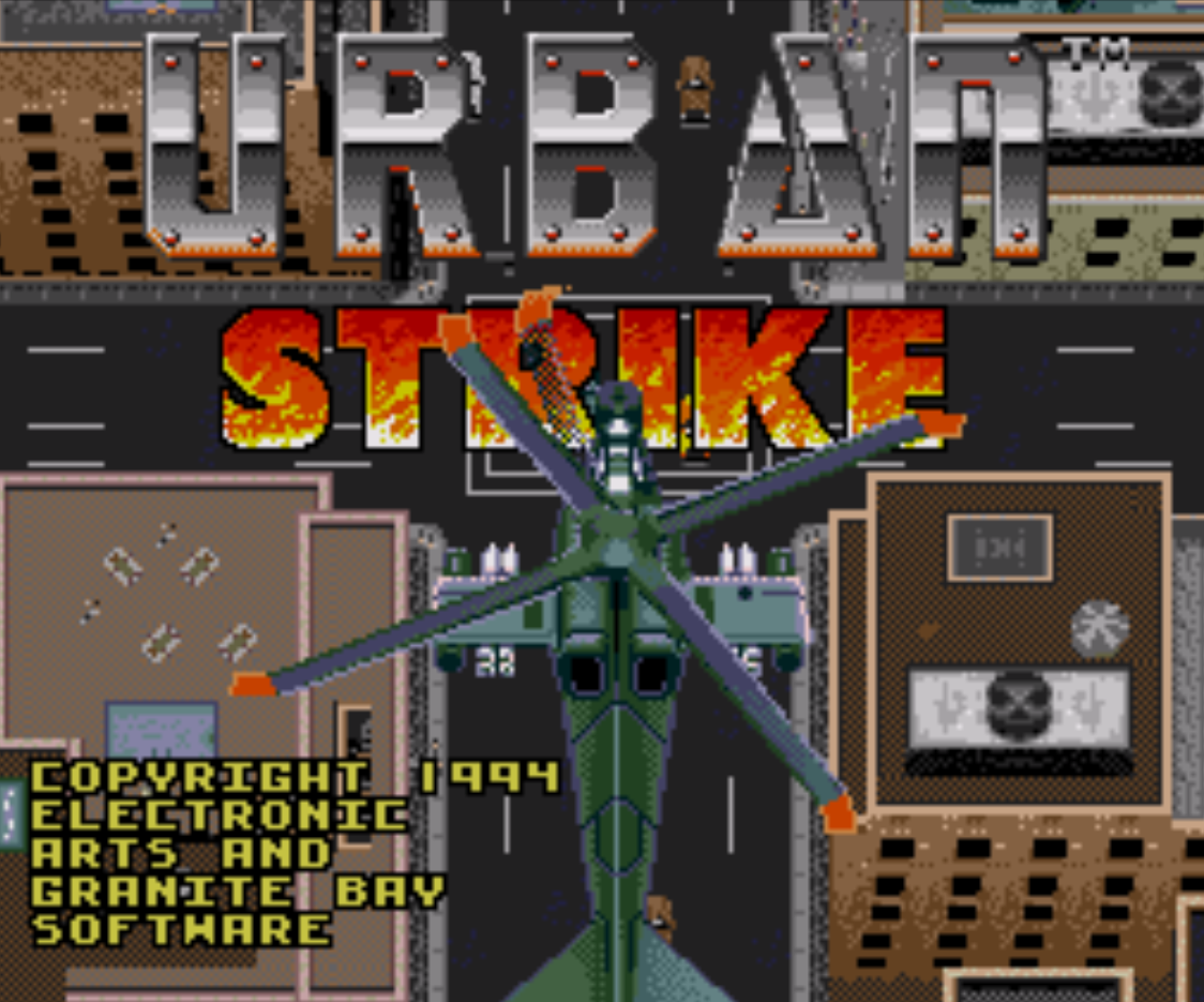 Urban Strike Title Screen